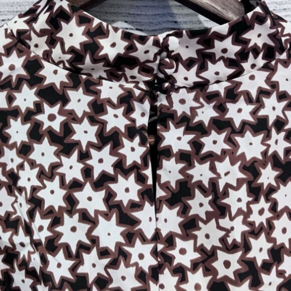 Brand New BY ANTHROPOLOGIE 3/4-Sleeve Mock-Neck Swing Mini Dress - Picture 6 of 11